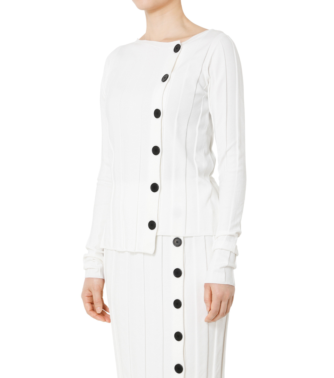 le ciel bleu(ル シェル ブルー)のスーパーワイドリブニットトップス