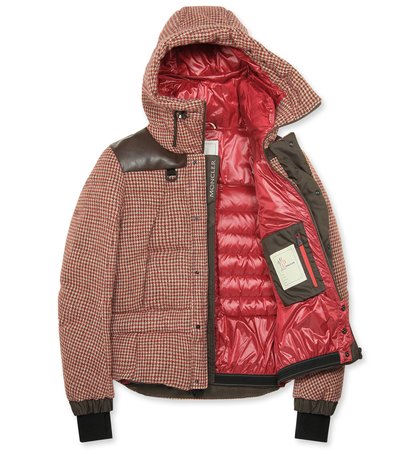 Moncler Grenoble(モンクレールグルノーブル)のCheck down-RED-41911-85-62 拡大詳細画像2