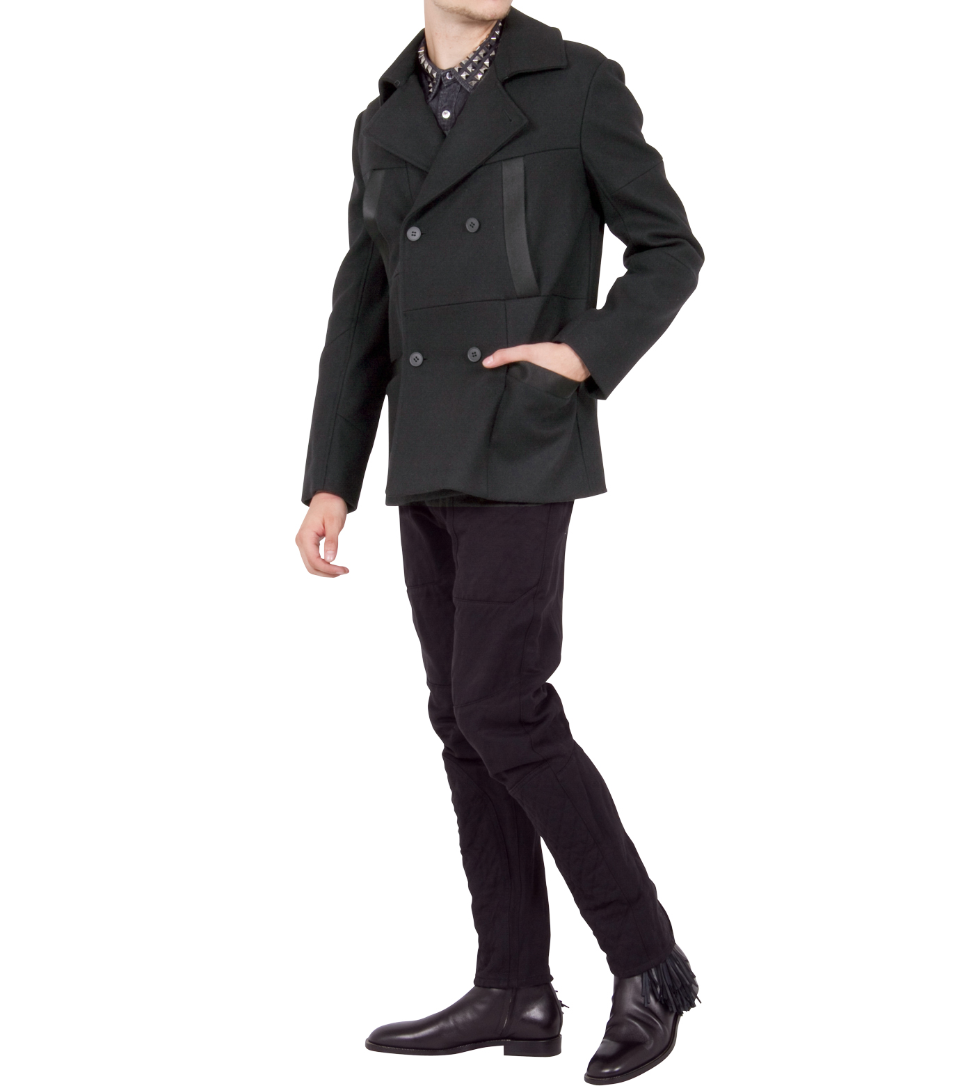 Alexander Wang(アレキサンダーワン)のDouble brested pcoat-BLACK-601002F12-13 拡大詳細画像3
