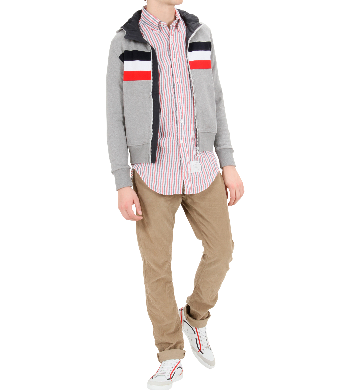 Moncler Gamme Bleu(モンクレールガムブルー)のSweat parka-CHARCHOL GRAY-84011-00-12 拡大詳細画像2