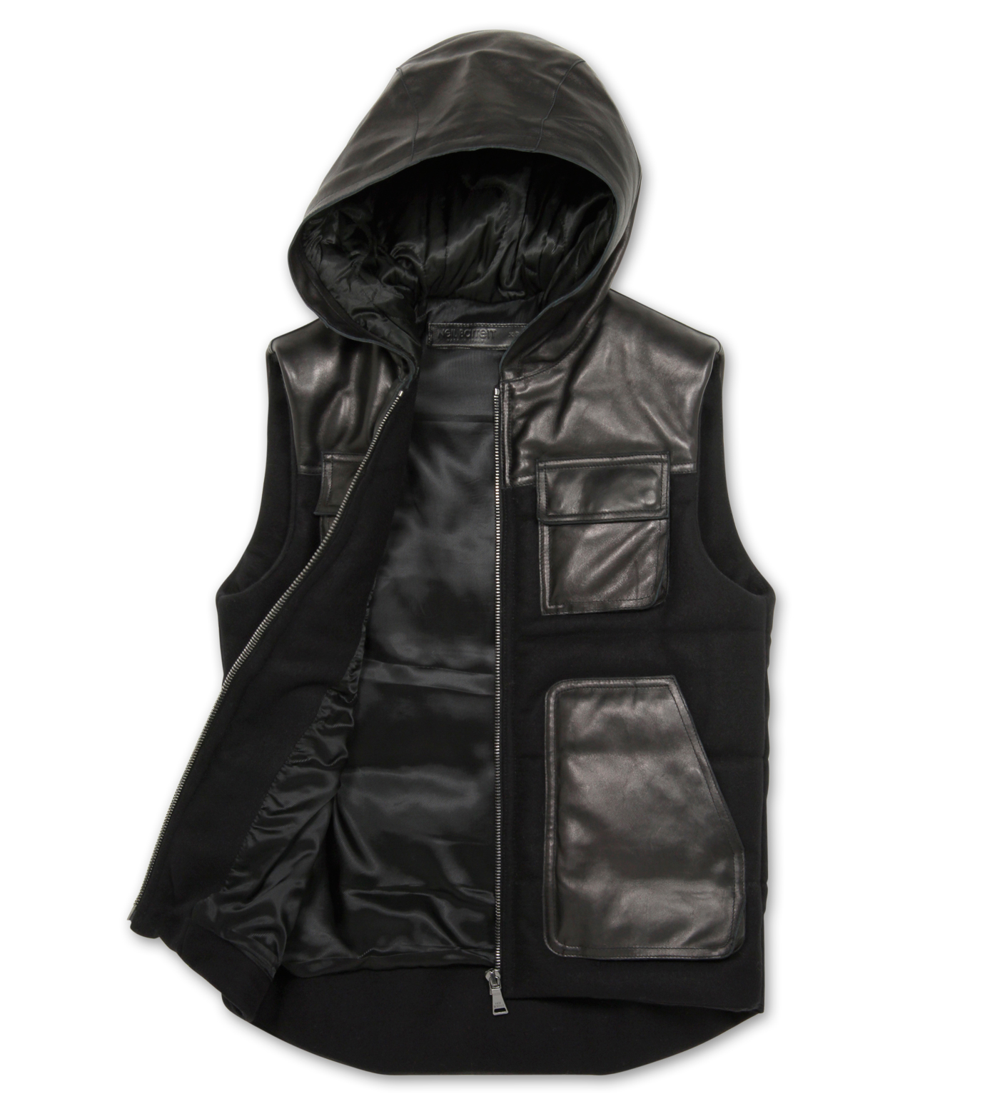 Neil Barrett(ニール バレット)のDown vest-BLACK-BPE257-13 拡大詳細画像2