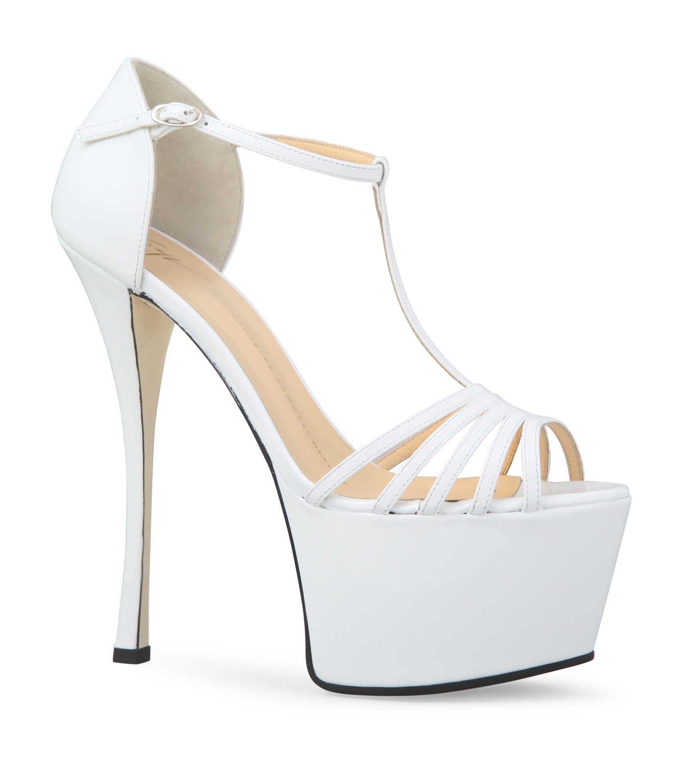 Giuseppe Zanotti Design(ジュゼッペザノッティ)のPlatform Sandal-WHITE-E30243-4 拡大詳細画像1