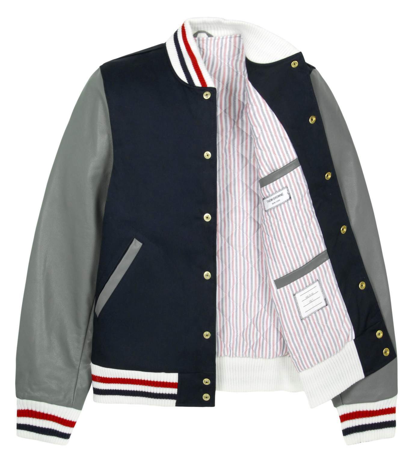 Thom Browne(トムブラウン)のStadium blouson-NAVY-MJU037AWN181-93 拡大詳細画像2