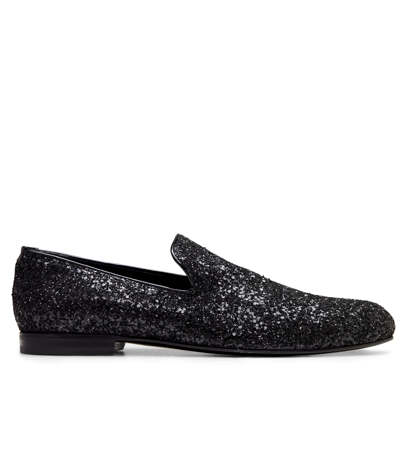 Jimmy Choo(ジミーチュウ)のGlitter Shoes-BLACK-SLOANE-CGF 拡大詳細画像1
