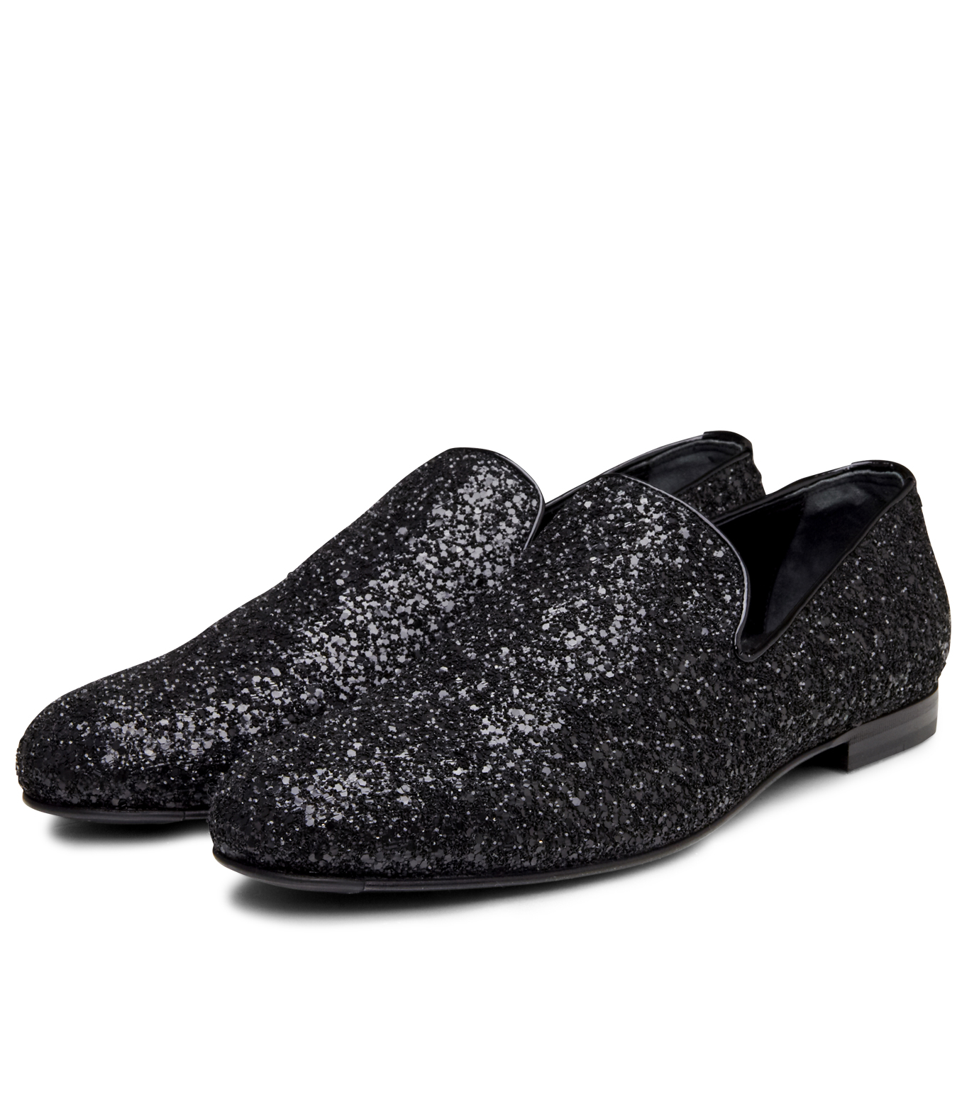 Jimmy Choo(ジミーチュウ)のGlitter Shoes-BLACK-SLOANE-CGF 拡大詳細画像5