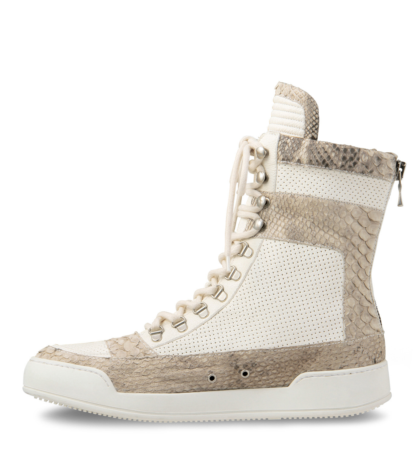 Balmain(バルマン)のHi cut sneaker-WHITE-T306-C189-4 拡大詳細画像2